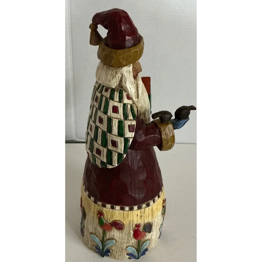Jim Shore Heartwood Creek Vintage Santa Figurine Birdhouse 10 Inch 2002 B105528